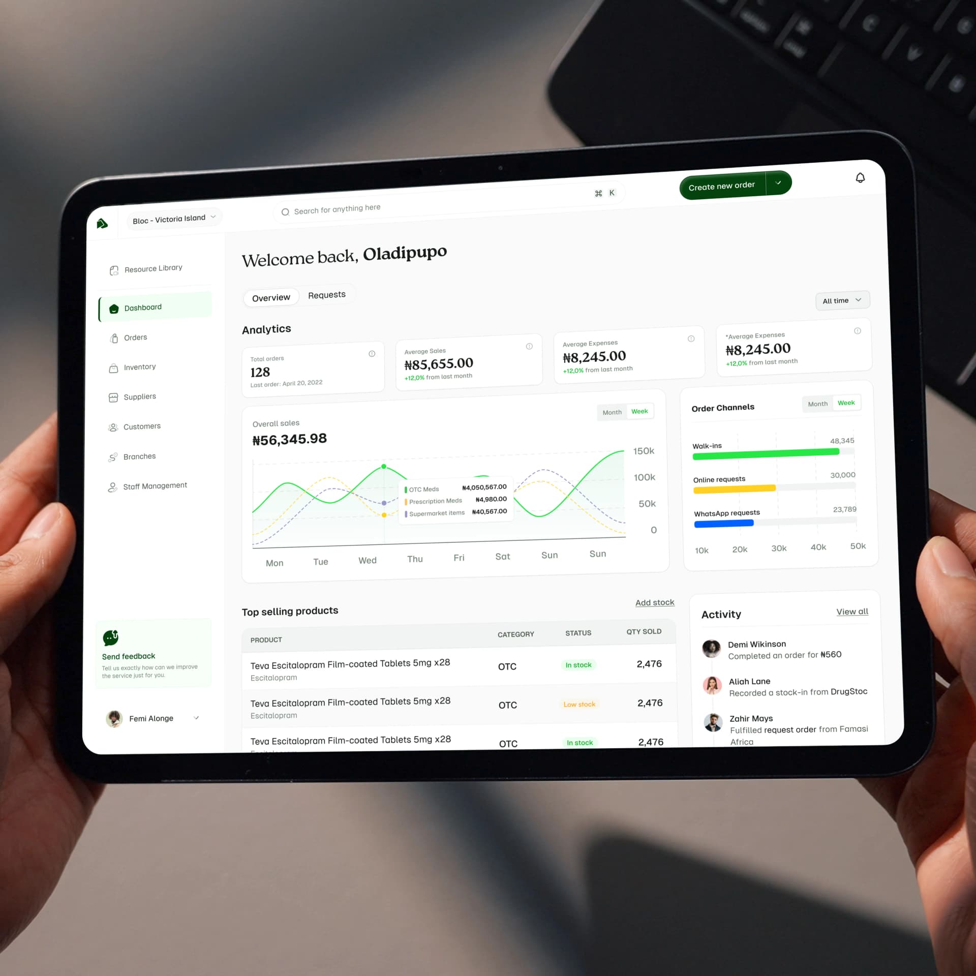 Une expérience DispensaryOS robuste, optimisée pour desktops et tablettes.